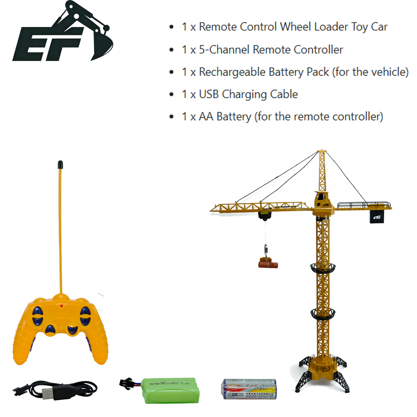 8063E-2.4G Remote Control Tower Crane Toy