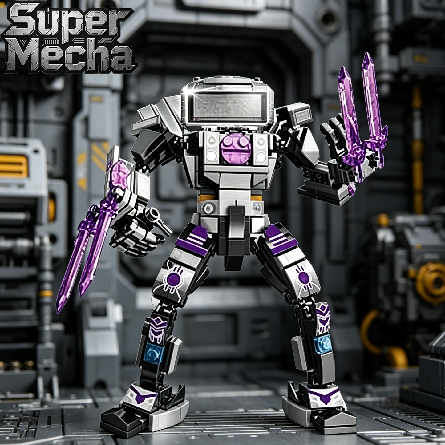 Super Mecha Building Blocks, STEM Toy with Minifigures