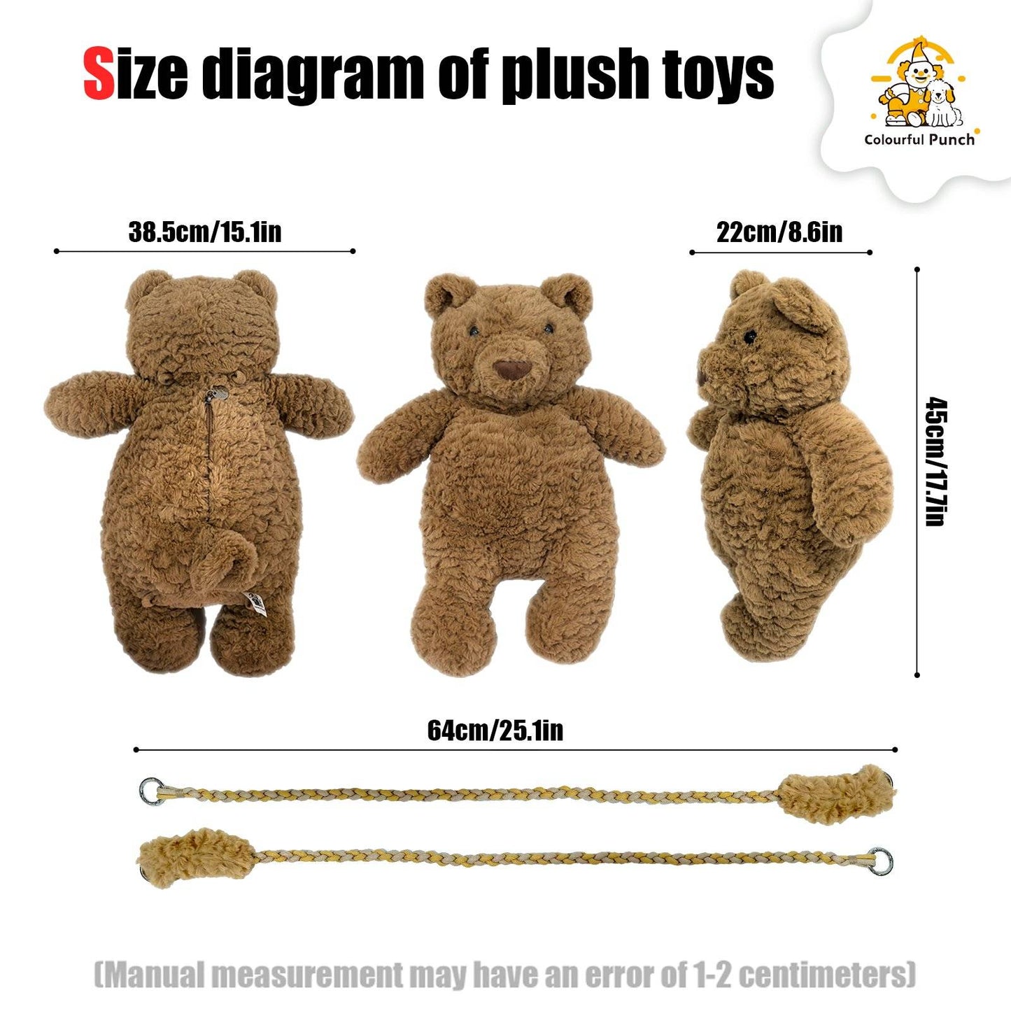 Convertible Teddy Bear Plush Backpack