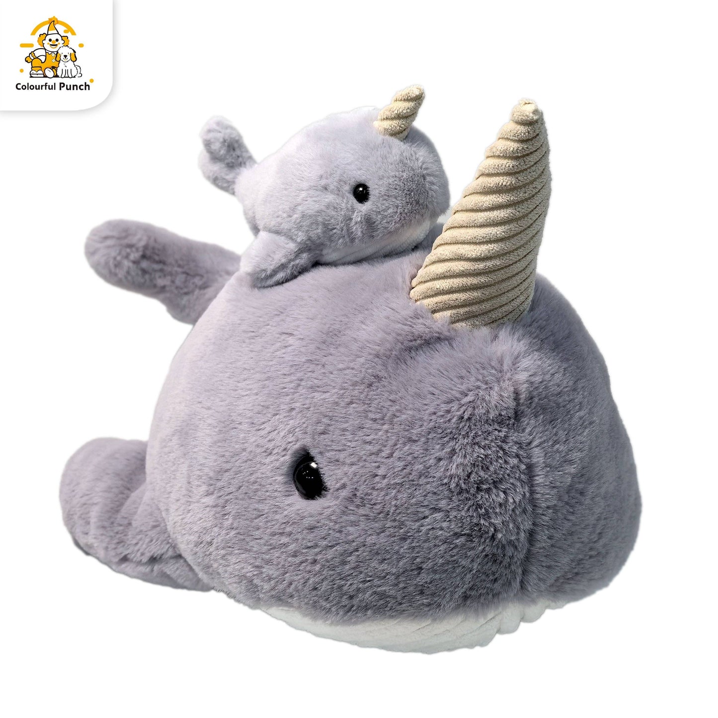Narwhal Plush Toy with Mini Narwhal Keychain