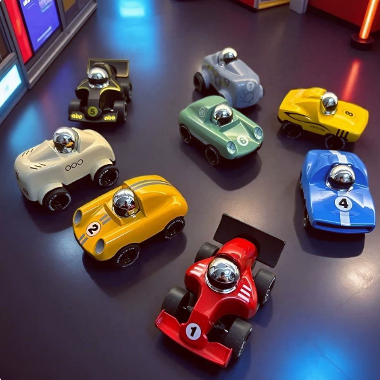 Alloy Press & Go Racing Cars, Friction-Powered Toy Vehicles for Kids