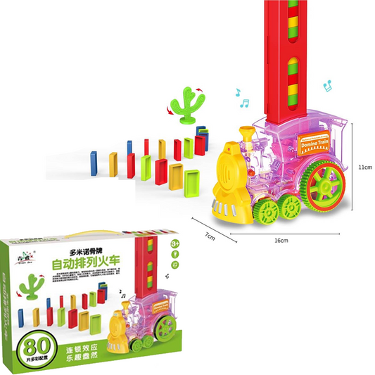 Automatic Domino Train Toy Set