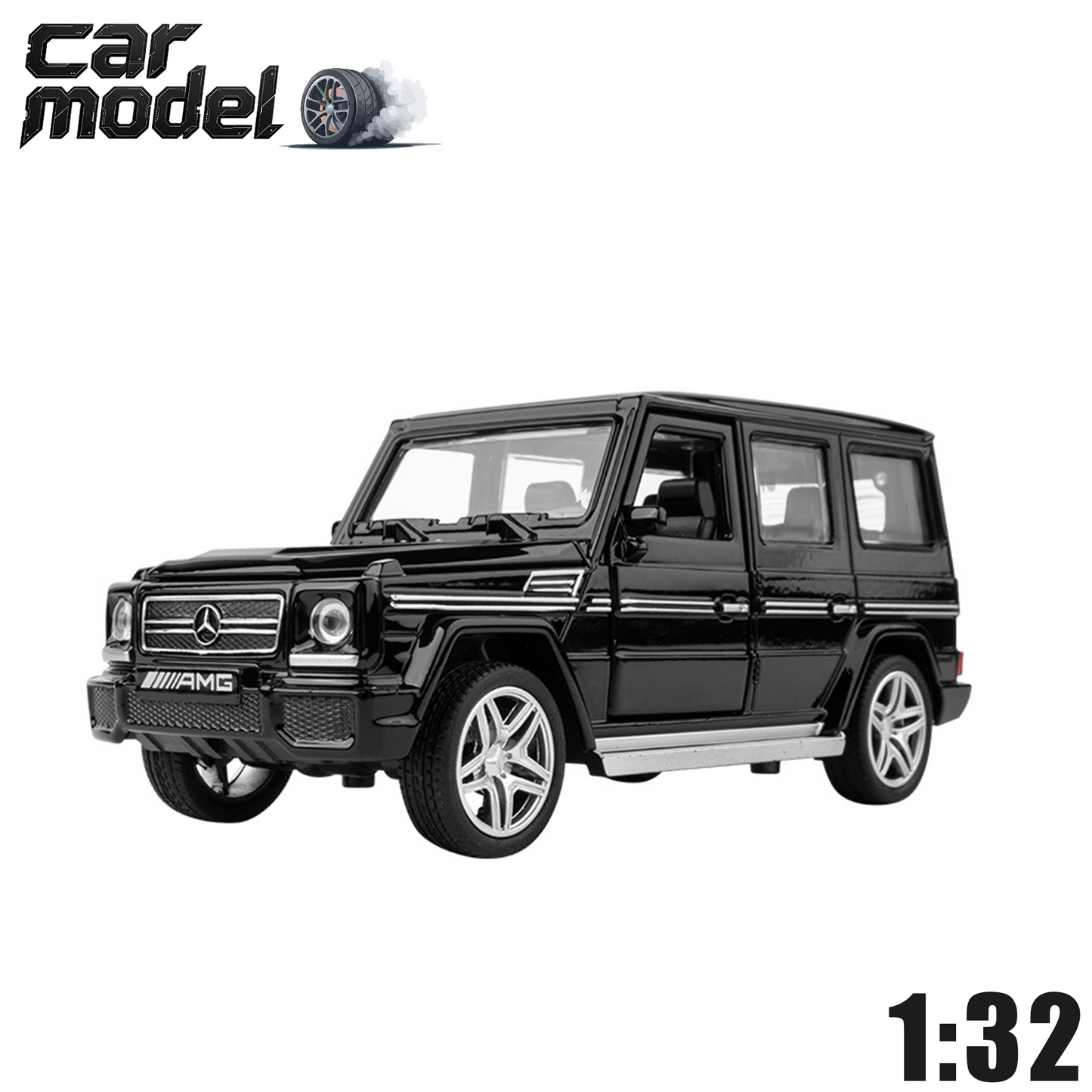 รถยนต์โมเดล SUV ออฟโรดโลหะผสมหล่อขนาด 1:32