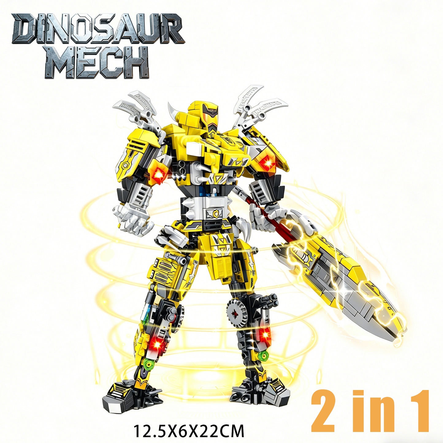 ตัวต่อหุ่นยนต์ไทรเซอราทอปส์ 2-in-1, ของเล่น STEM