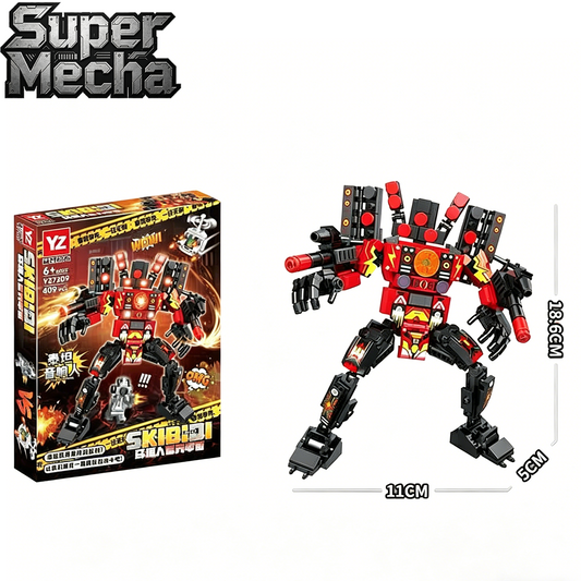 ตัวต่อ Super Mecha, ของเล่น STEM พร้อมฟิกเกอร์มินิ