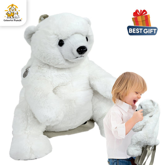 Kids' Plush Polar Bear Backpack