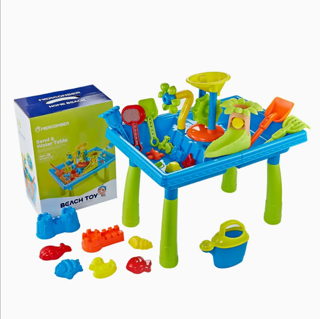 Kids Sand & Water Activity Table Beach Toy Set