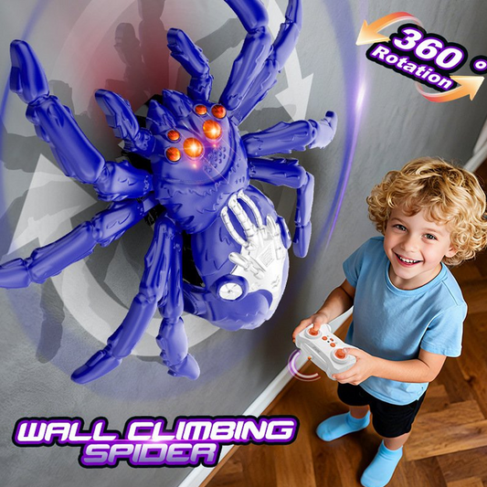 Remote Control Wall-Climbing Spider Toy with LED Eyes