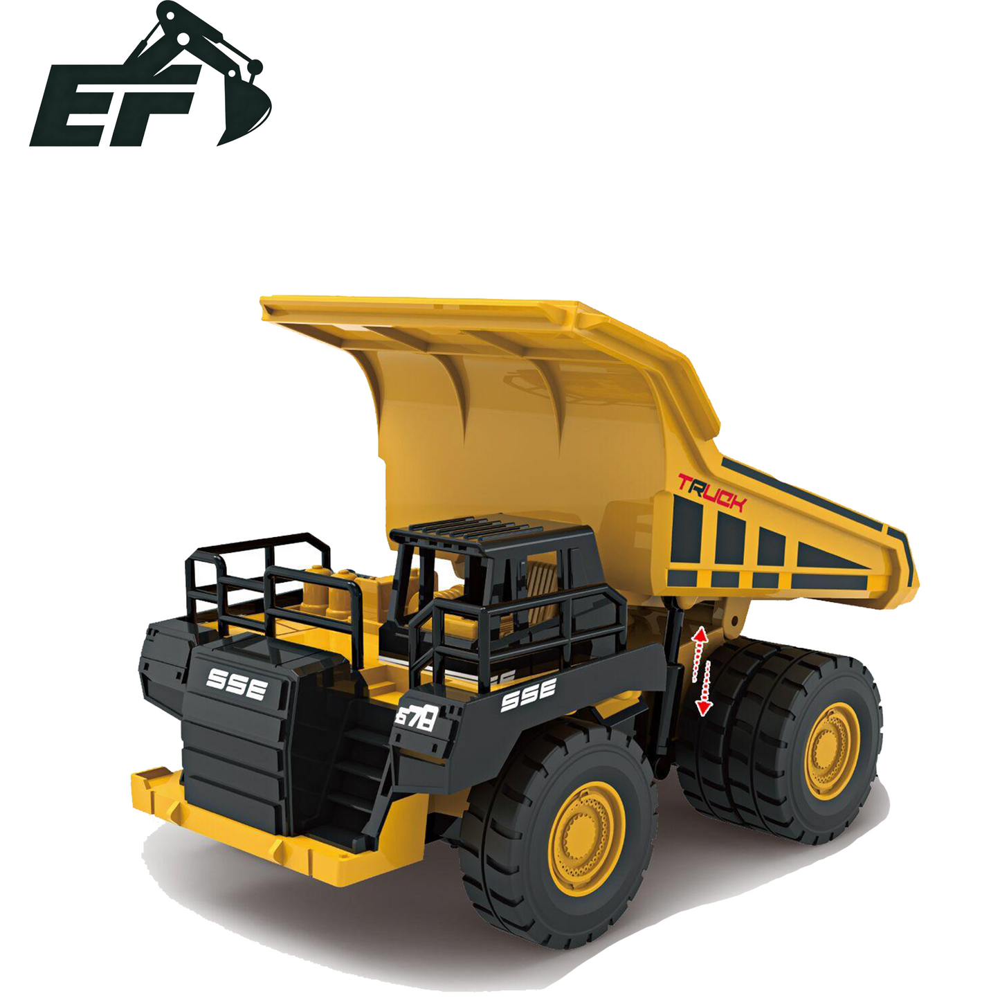 9012E-รถดัมพ์ของเล่นเฉื่อย