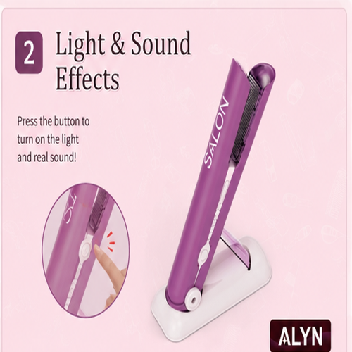 Kids Hair Salon Styling Pretend Play Kit with Light & Sound