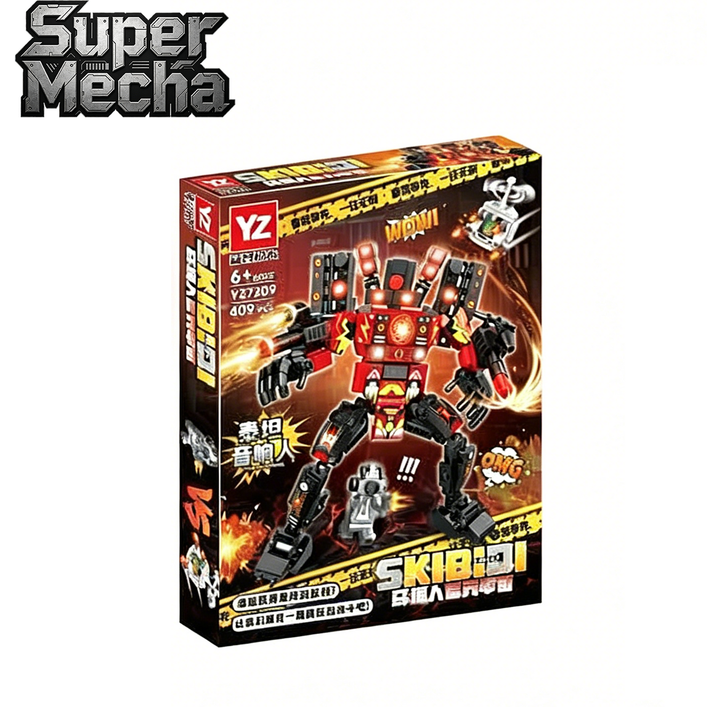 Super Mecha Building Blocks, STEM Toy with Minifigures