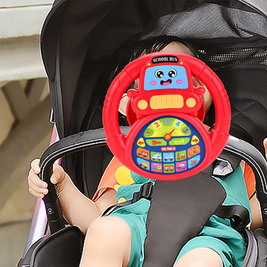 Kids Interactive School Bus Steering Wheel Toy
