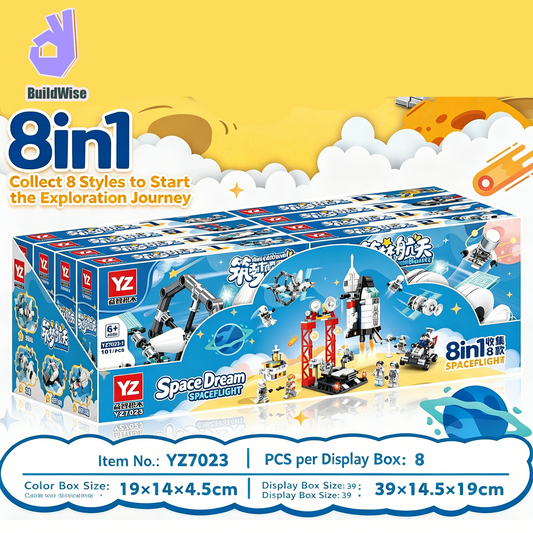 8-in-1 Space Exploration Building Blocks Set