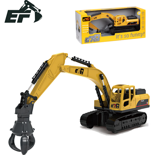9015E-Inertial Grapple Excavator Toy Truck