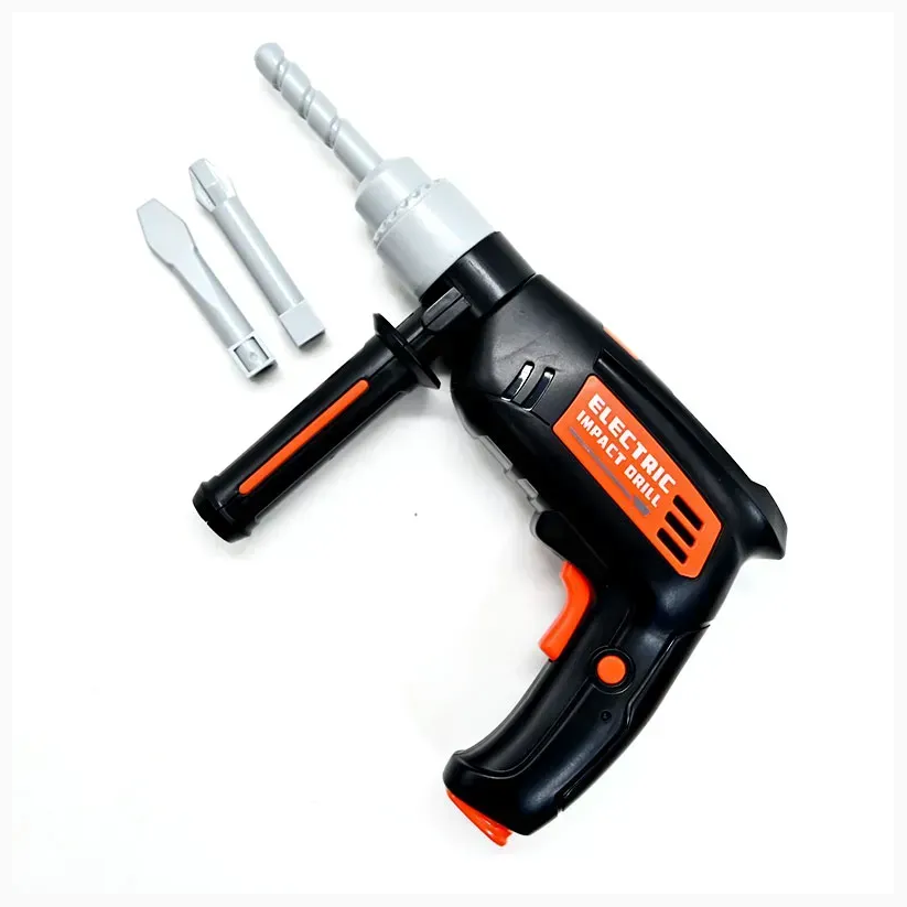 Kids Electric Impact Drill Tool Playset with Safety Gear