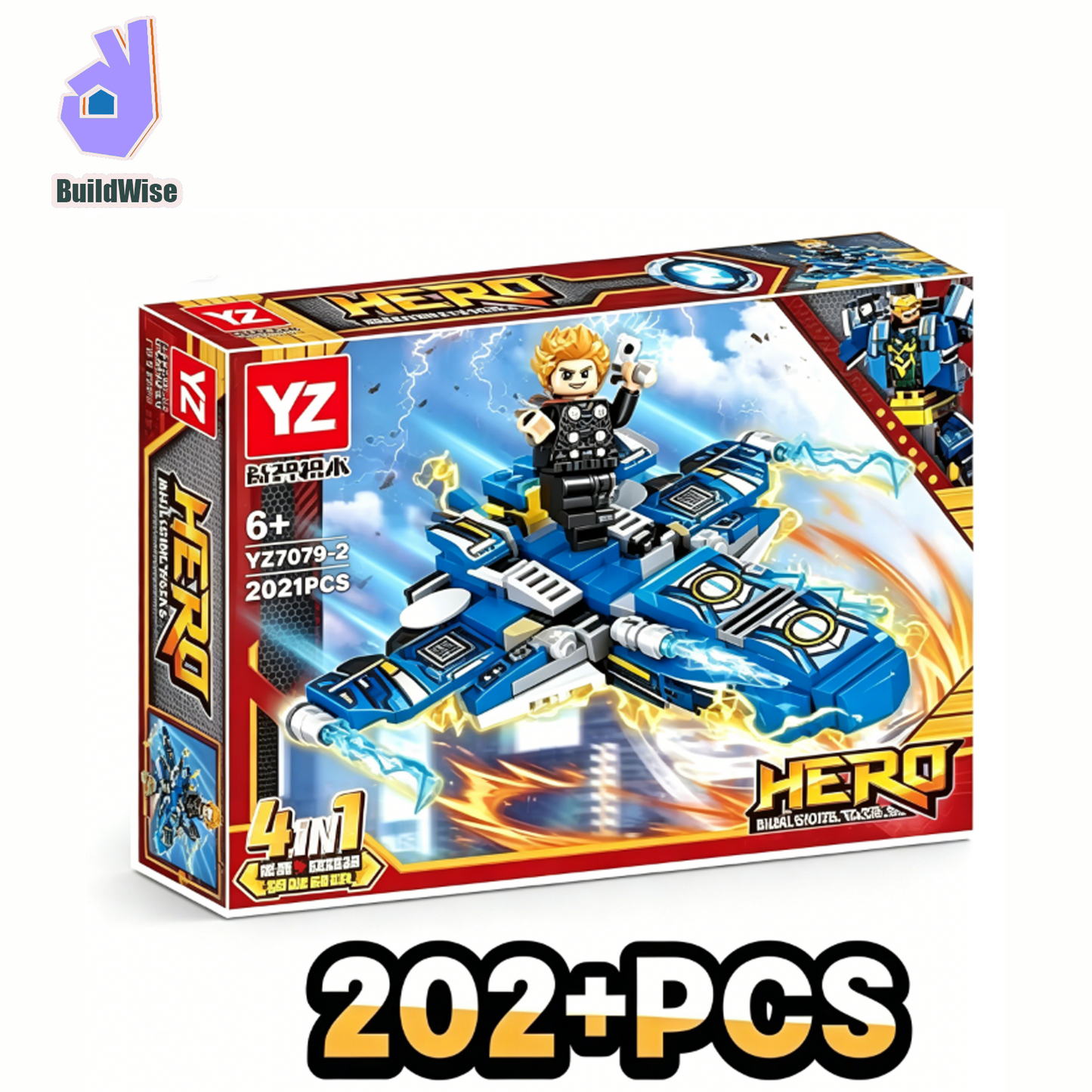 8 Boxes 4 Styles Mecha Building Blocks Set