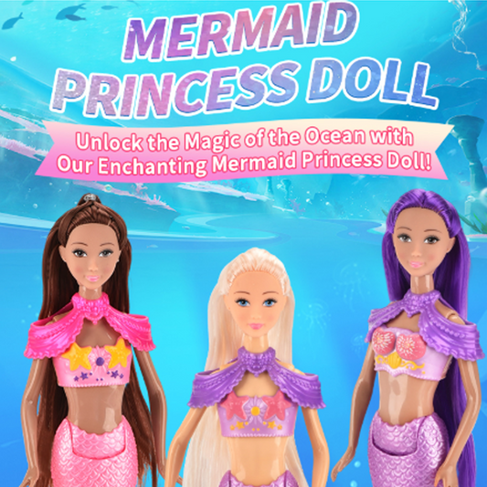 14" Mermaid Princess Doll Playset
