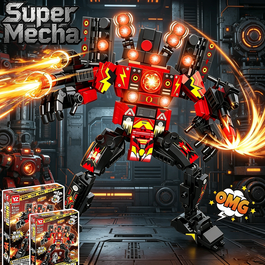ตัวต่อ Super Mecha, ของเล่น STEM พร้อมฟิกเกอร์มินิ