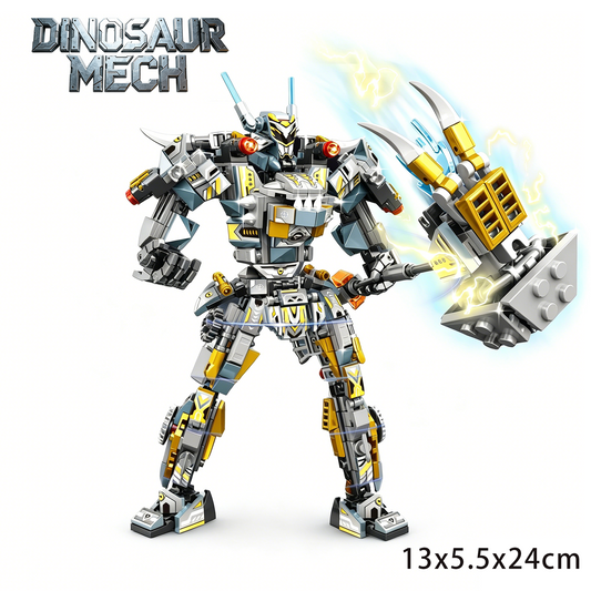 2-in-1 Indominus Rex Mecha Building Blocks, STEM Toy for Kids