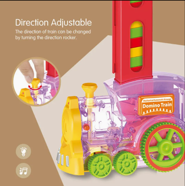 Automatic Domino Train Toy Set