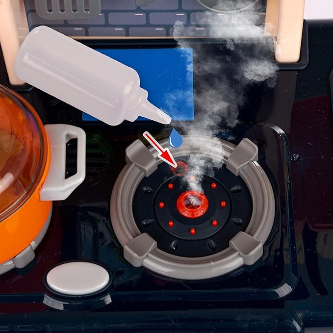 Kids Pretend Play Kitchen Toy Set with Spray & Lights
