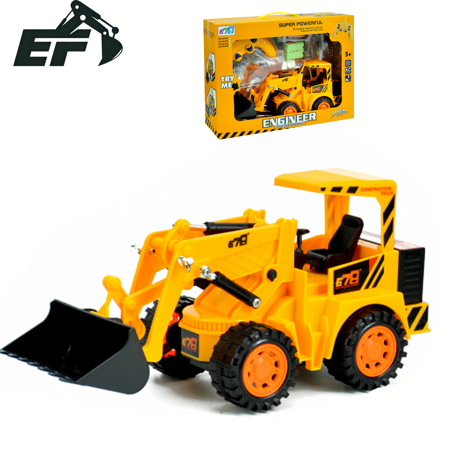 8026E-Remote Control Wheel Loader Toy