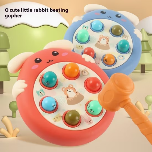 Bunny Themed Whack-a-Mole Toy for Toddlers