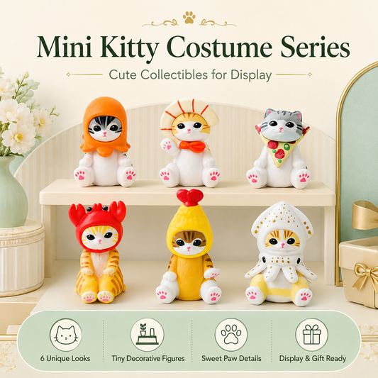 Costume Kitty Collection – 6 Adorable Mini Figures