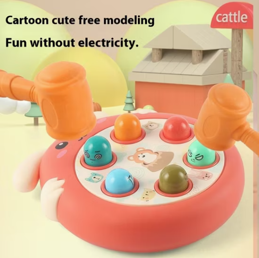 Bunny Themed Whack-a-Mole Toy for Toddlers