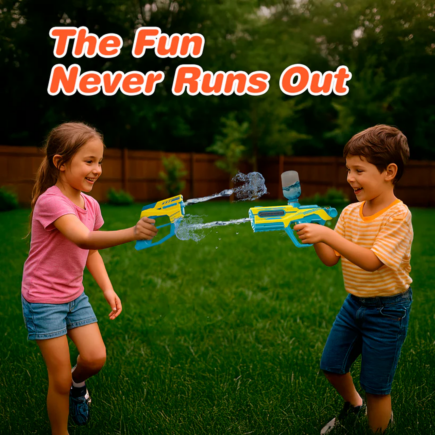 2-in-1 Electric Water Gun Toy for Kids