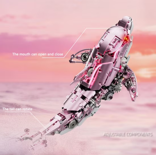 Mechanical Dolphin Building Blocks Set
