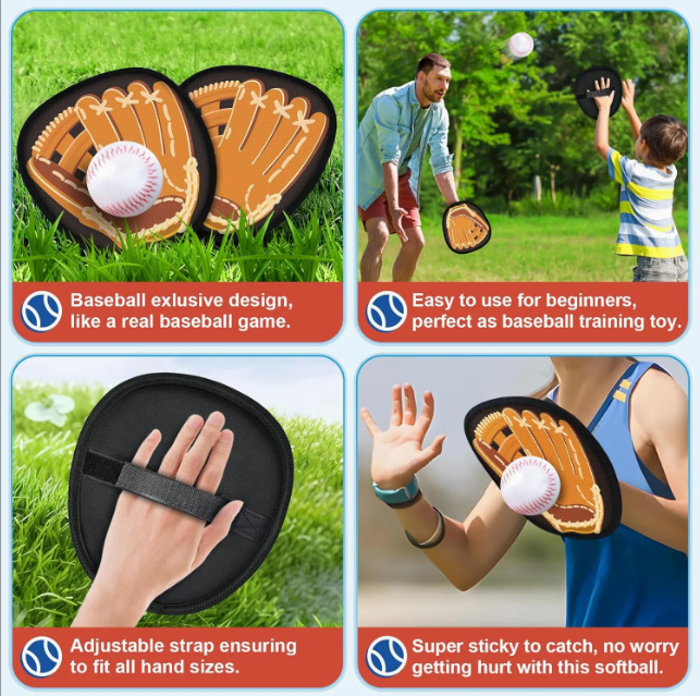 Kids Toss & Catch Sticky Ball Game Set