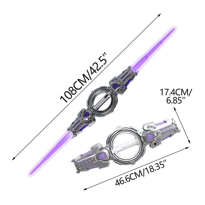 Rotatable Double-Ended LED Lightsaber Toy