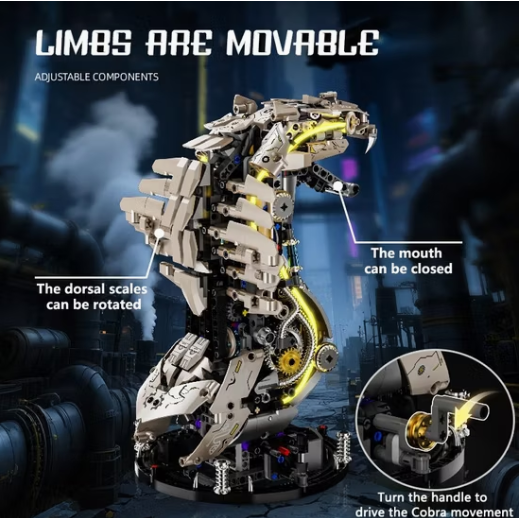Mechanical Cobra Building Blocks Set