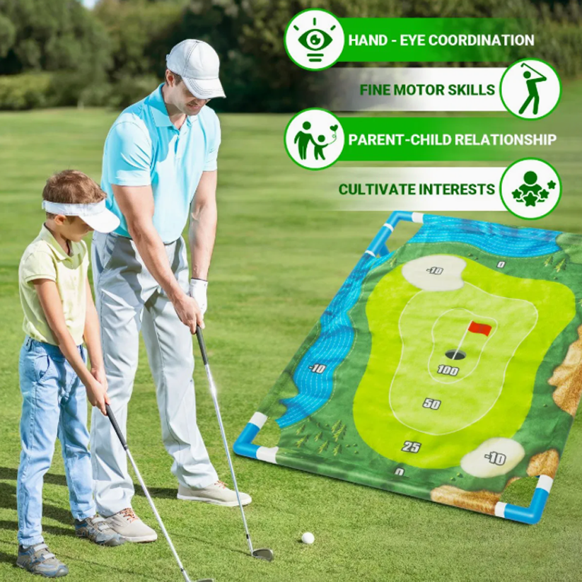 Kids Sticky Ball Golf Game Set for Indoor & Outdoor