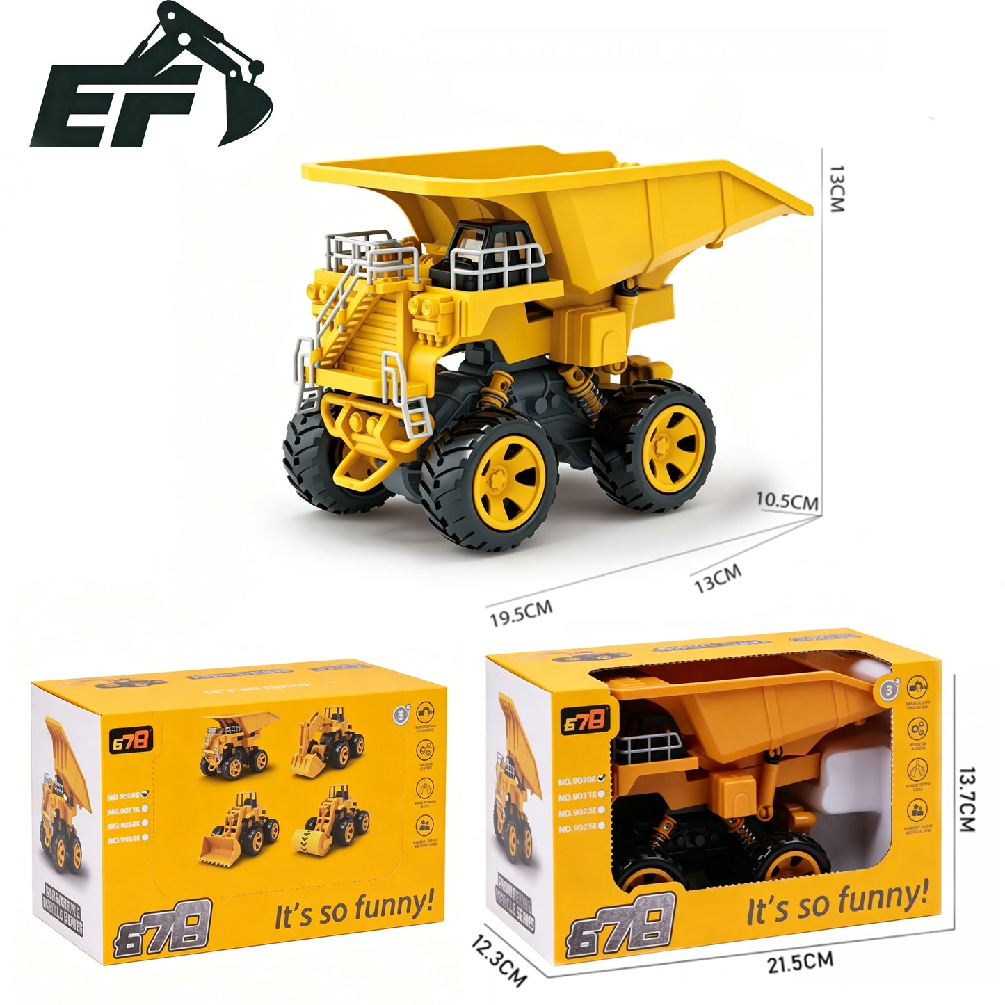 9030E-Inertia Dump Truck Toy for Kids
