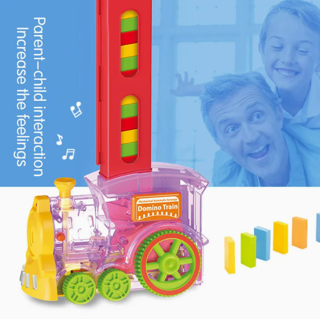 Automatic Domino Train Toy Set