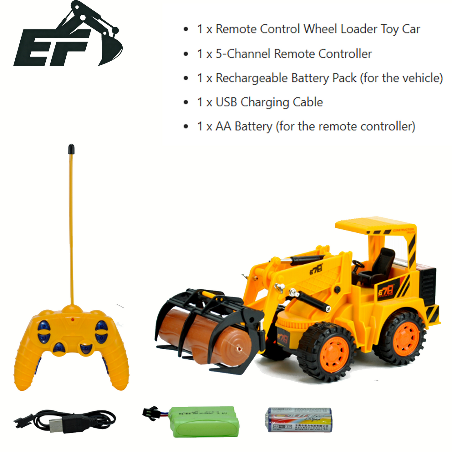 8029E-Remote Control Log Grapple Loader Toy