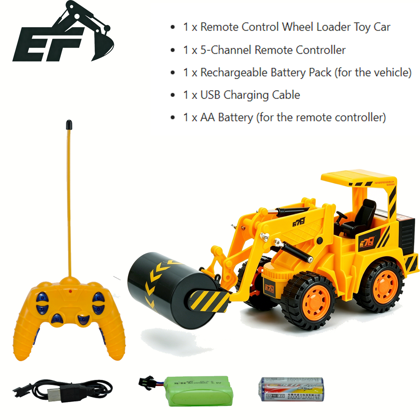 8027E-Remote Control Road Roller Toy