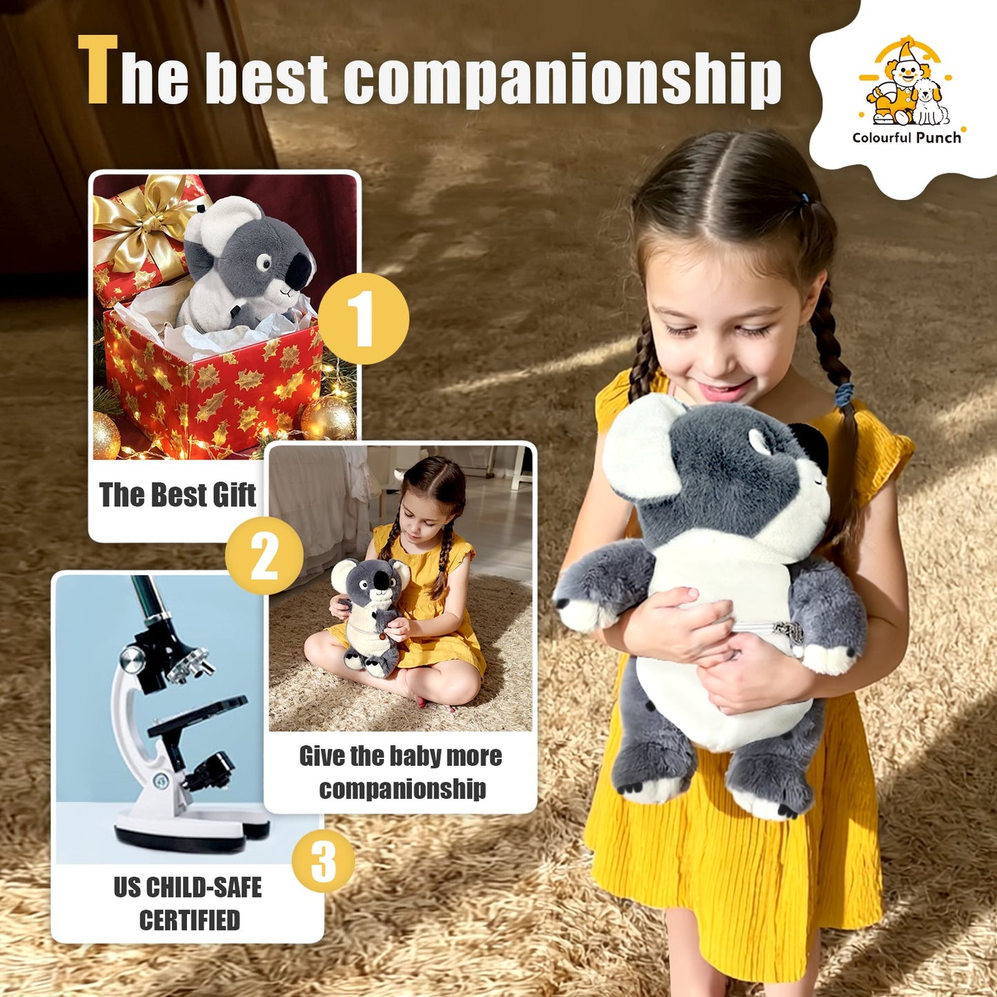 Kids' Plush Koala Crossbody & Backpack