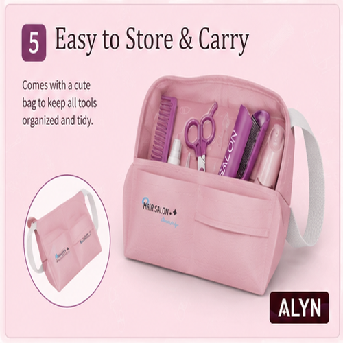 Kids Hair Salon Styling Pretend Play Kit with Light & Sound