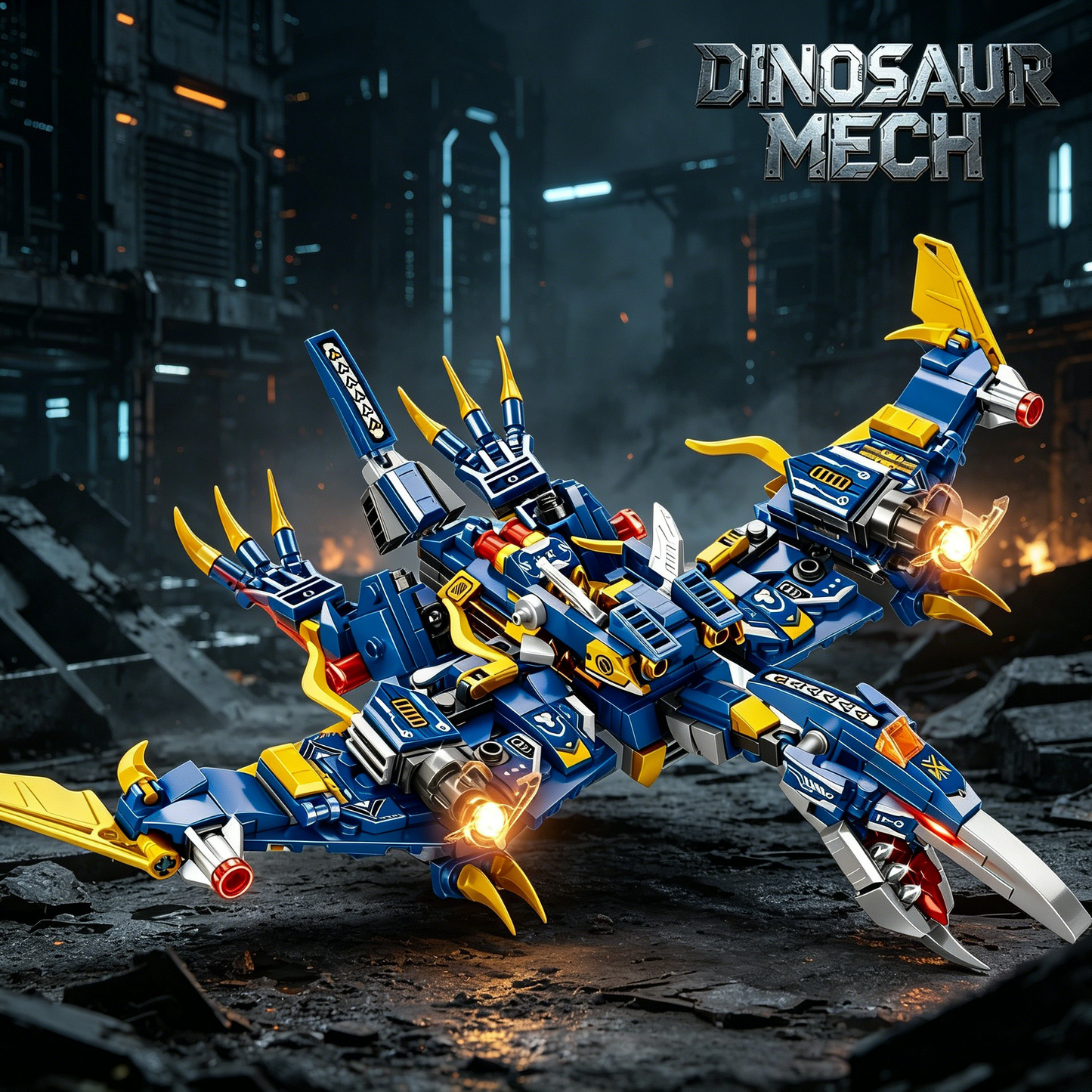 2-in-1 Dinosaur Mecha Building Blocks, STEM Toy