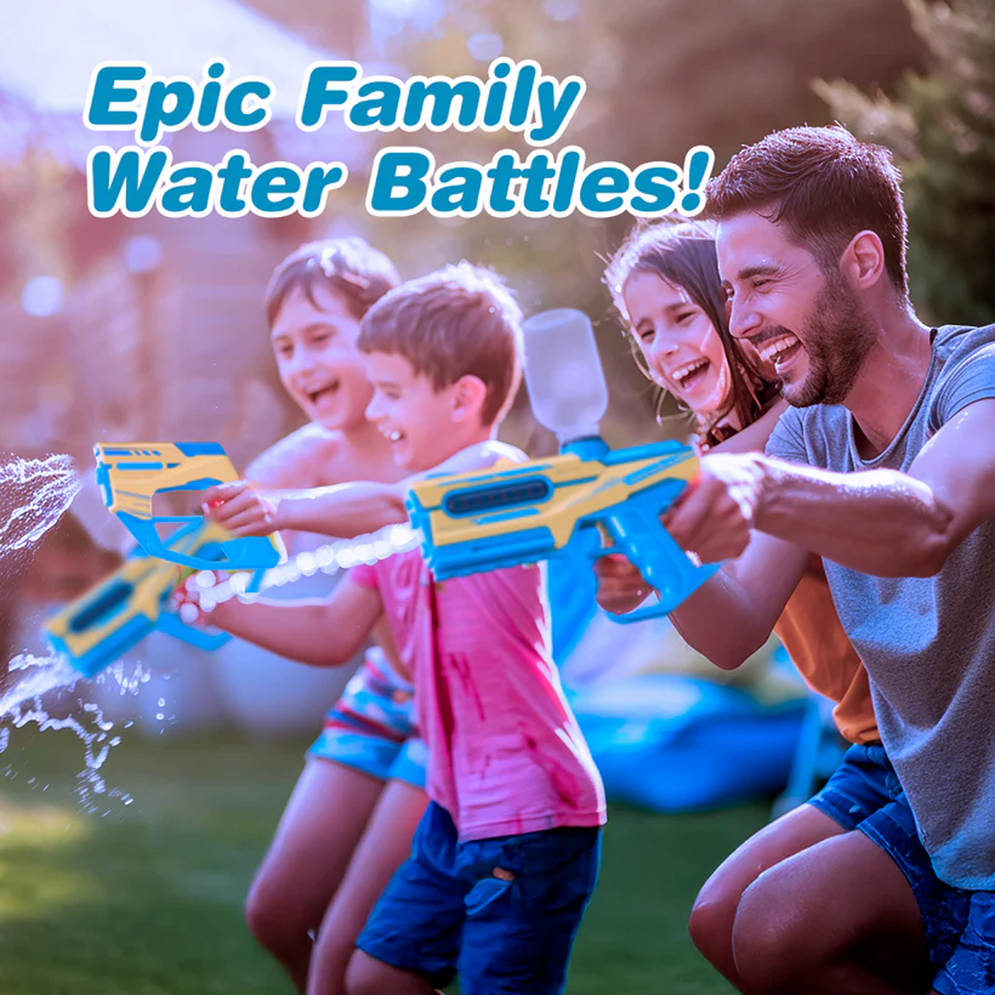 2-in-1 Electric Water Gun Toy for Kids
