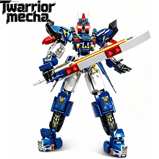 2-in-1 Cao Cao Mecha Building Blocks, Transformable STEM Toy