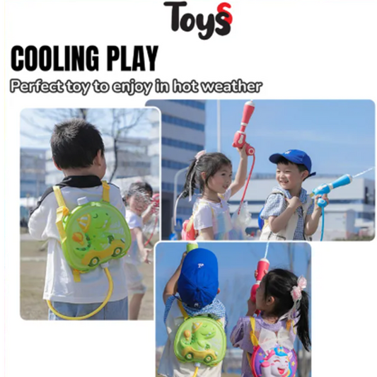 Cute Animal Backpack Water Gun for Kids