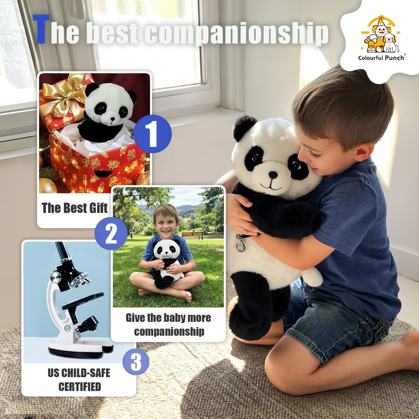 Kids' Plush Panda Crossbody & Backpack