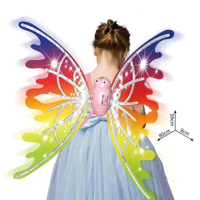 Automatic Light-Up Butterfly Wings for Kids