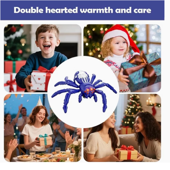 Remote Control Wall-Climbing Spider Toy with LED Eyes