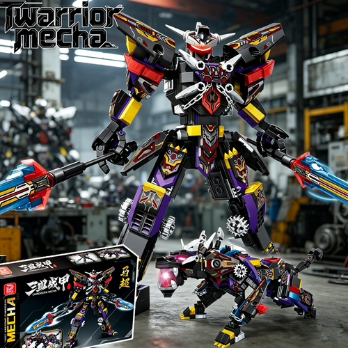 2-in-1 Transforming Mecha & Beast Building Blocks