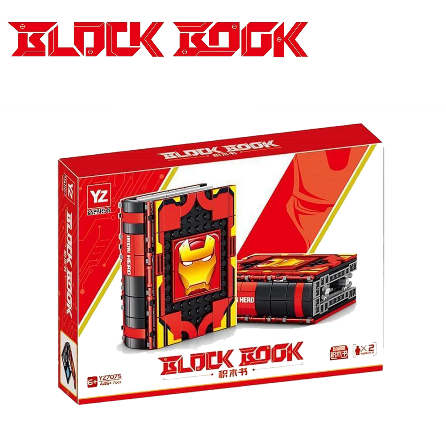 Super Hero Block Book Building Set